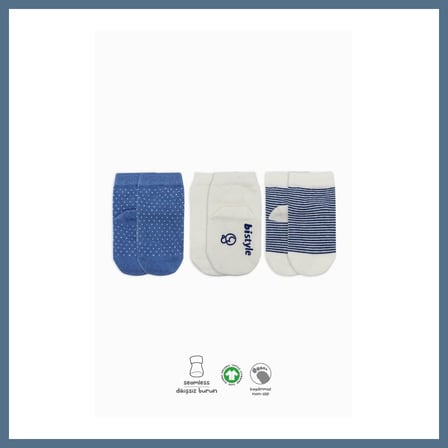 BuradaBulabilirsin NessiWorld Puanlı Kaymaz Penye Soket Çorap 3'Lü BS10108 İndigo(ADET FİYATIDIR) · Beden: 0-3 Ay · Renk: İndigo BBZ
