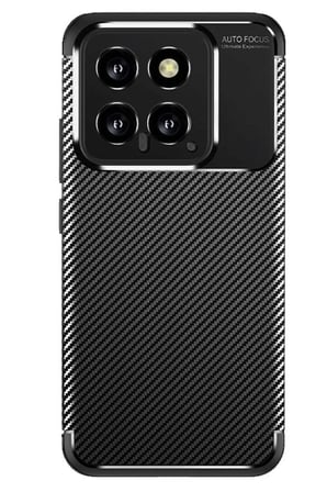 Northcity Mi 14T İle Uyumlu Auto Focus Karbon Kapak Kılıf - Siyah