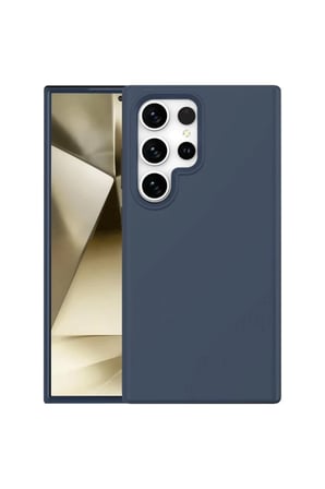 Northcity Galaxy S24 Ultra ile Uyumlu First Silikon Kılıf - Lacivert Soft Touch Ultra İnce Koruma