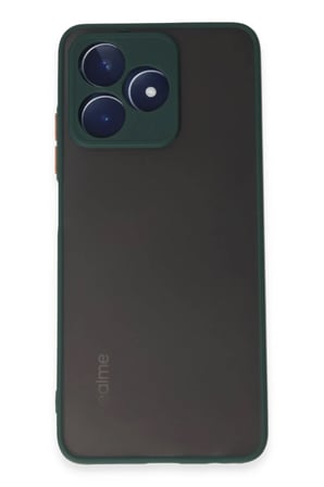 Northcity Realme C53 İle Uyumlu Montreal Silikon Kılıf - Yeşil, Tam Koruma, Darbe Emici