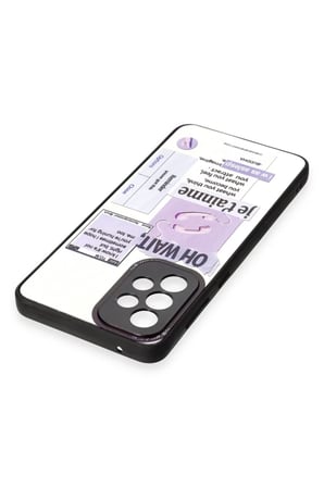 Northcity Galaxy A33 5G ile Uyumlu Mirror Desenli Kılıf UV Baskılı Parlatıcı Arka Yüzey - Telefonunu Koru & Tarzını Yansıt