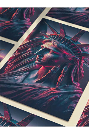 Özgürlük Anıtı, Mimari Ve Heykel, Özel Tasarım Kağıt Poster, Duvar Sanatı