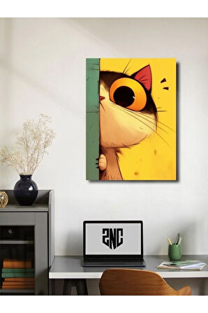 Sevimli Kedi, Hayvanlar Alemi Posteri, Özel Tasarım Kağıt Poster, Duvar Sanatı