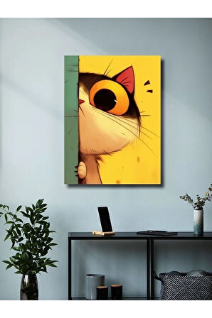 Sevimli Kedi, Hayvanlar Alemi Posteri, Özel Tasarım Kağıt Poster, Duvar Sanatı