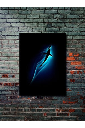 Güçlü Köpekbalığı, Hayvanlar Alemi Posteri, Özel Tasarım Kağıt Poster, Duvar Sanatı