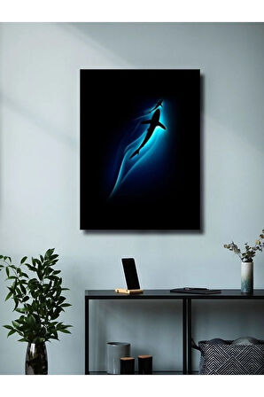 Güçlü Köpekbalığı, Hayvanlar Alemi Posteri, Özel Tasarım Kağıt Poster, Duvar Sanatı