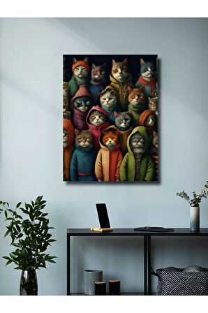Sevimli Kedi, Hayvanlar Alemi Posteri, Özel Tasarım Kağıt Poster, Duvar Sanatı