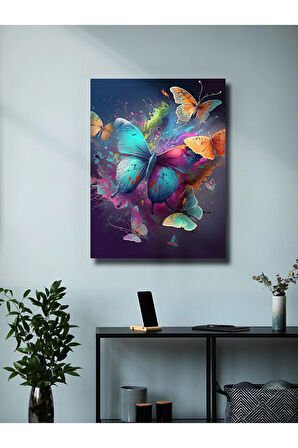 Kelebek Teması, Özel Tasarım Kağıt Poster, Duvar Sanatı