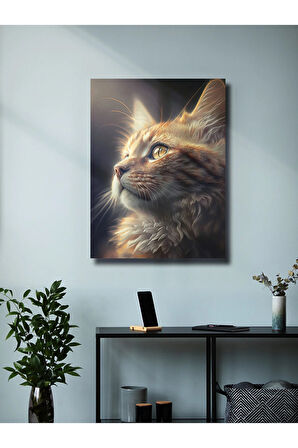 Kedi Teması, Özel Tasarım Kağıt Poster, Duvar Sanatı