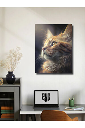 Kedi Teması, Özel Tasarım Kağıt Poster, Duvar Sanatı