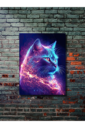 Kedi Teması, Özel Tasarım Kağıt Poster, Duvar Sanatı