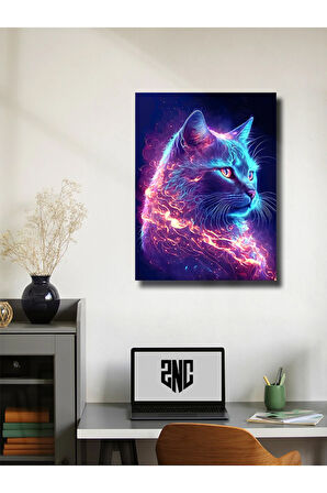 Kedi Teması, Özel Tasarım Kağıt Poster, Duvar Sanatı