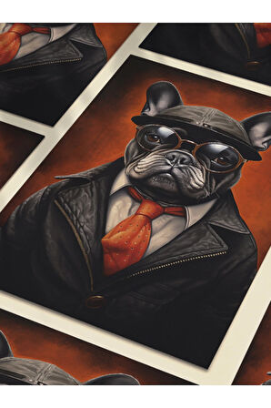 Köpek Teması, Özel Tasarım Kağıt Poster, Duvar Sanatı