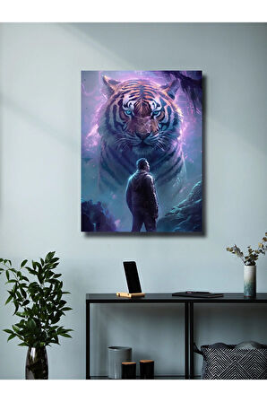 Kaplan Teması, Özel Tasarım Kağıt Poster, Duvar Sanatı