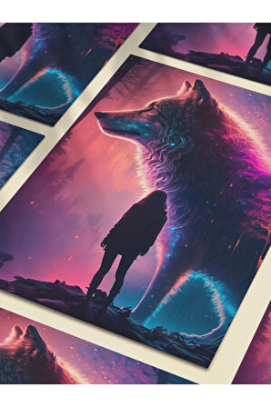 Kurt Teması, Özel Tasarım Kağıt Poster, Duvar Sanatı