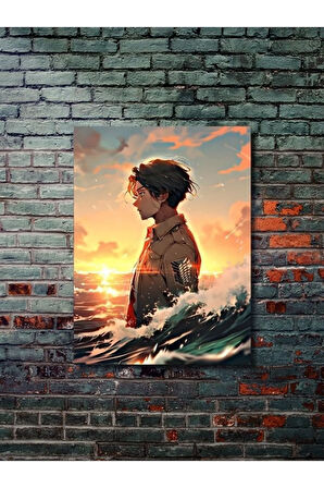 Levi Ackerman - Attack On Titan, Anime - Manga Serisi, Özel Tasarım Kağıt Poster, Duvar Sanatı