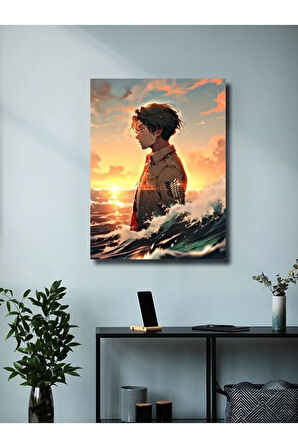 Levi Ackerman - Attack On Titan, Anime - Manga Serisi, Özel Tasarım Kağıt Poster, Duvar Sanatı