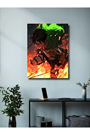 Levi Ackerman - Attack On Titan, Anime - Manga Serisi, Özel Tasarım Kağıt Poster, Duvar Sanatı