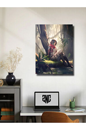 Mikasa Akerman - Attack On Titan - Anime & Manga Posterleri, Özel Tasarım Kağıt Poster