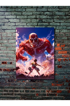 Attack On Titan - Anime & Manga Posterleri, Özel Tasarım Kağıt Poster, Duvar Sanatı