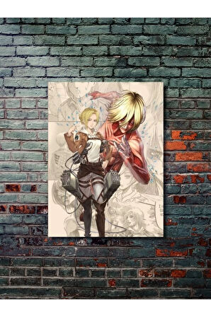 Attack On Titan - Anime & Manga Posterleri, Özel Tasarım Kağıt Poster, Duvar Sanatı
