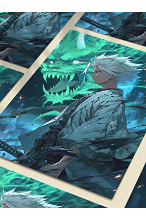 Toshiro Hitsugaya - Bleach - Anime & Manga Posterleri, Özel Tasarım Kağıt Poster