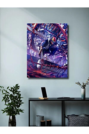 Denji - Chainsaw Man, Anime - Manga Serisi, Özel Tasarım Kağıt Poster, Duvar Sanatı