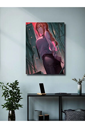 Makima - Chainsaw Man, Anime - Manga Serisi, Özel Tasarım Kağıt Poster, Duvar Sanatı