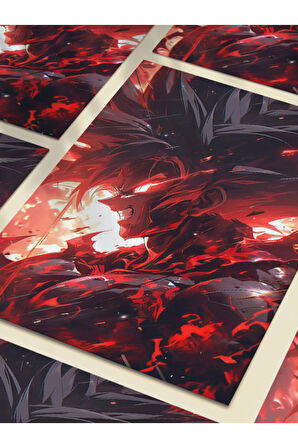 Goku, Dragon Ball Poster, Özel Tasarım Kağıt Poster, Duvar Sanatı