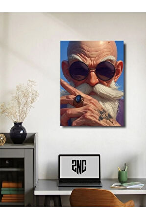 Usta Roshi  - Dragon Ball - Anime & Manga Posterleri, Özel Tasarım Kağıt Poster