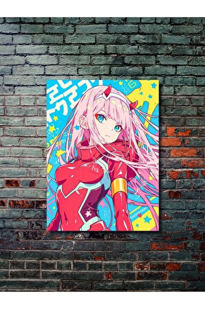 Zero Two - Darling in the FranXX - Anime & Manga Posterleri, Özel Tasarım Kağıt Poster