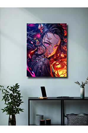 Nezuko - Demon Slayer - Anime & Manga Posterleri, Özel Tasarım Kağıt Poster, Duvar Sanatı