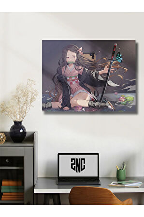 Nezuko - Demon Slayer - Anime & Manga Posterleri, Özel Tasarım Kağıt Poster