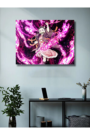 Nezuko - Demon Slayer - Anime & Manga Posterleri, Özel Tasarım Kağıt Poster