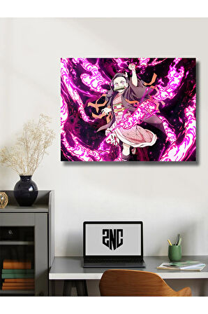 Nezuko - Demon Slayer - Anime & Manga Posterleri, Özel Tasarım Kağıt Poster