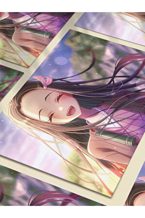 Nezuko - Demon Slayer - Anime & Manga Posterleri, Özel Tasarım Kağıt Poster