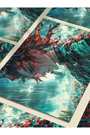 Tanjiro - Demon Slayer - Anime & Manga Posterleri, Özel Tasarım Kağıt Poster