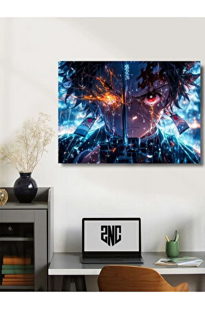 Tanjiro - Demon Slayer - Anime & Manga Posterleri, Özel Tasarım Kağıt Poster