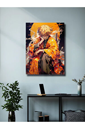 Zenitsu - Demon Slayer - Anime & Manga Posterleri, Özel Tasarım Kağıt Poster, Duvar Sanatı