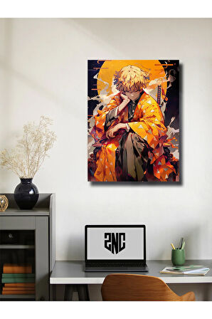 Zenitsu - Demon Slayer - Anime & Manga Posterleri, Özel Tasarım Kağıt Poster, Duvar Sanatı