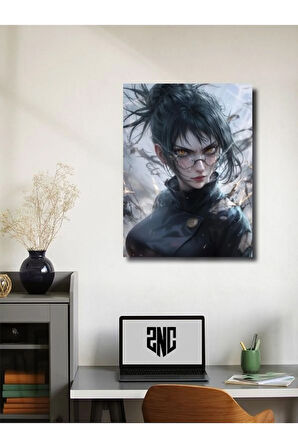 Maki Zenin - Jujutsu Kaisen, Anime - Manga Serisi, Özel Tasarım Kağıt Poster, Duvar Sanatı