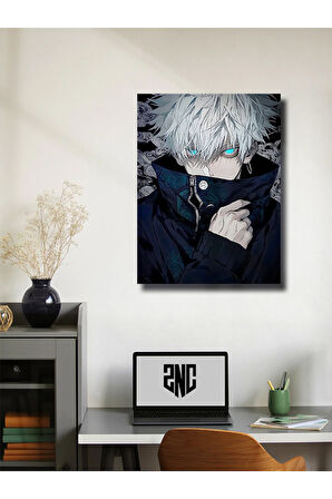 Satoru Gojo, Jujutsu Kaisen, Özel Tasarım Kağıt Poster, Duvar Sanatı