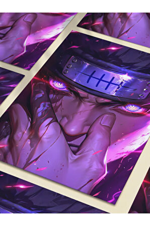 Uchiha Obito - Naruto - Anime Posterleri, Özel Tasarım Kağıt Poster, Duvar Sanatı