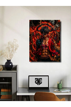 Luffy - One Piece, Anime - Manga Serisi, Özel Tasarım Kağıt Poster, Duvar Sanatı