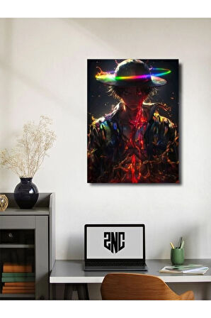 Luffy - One Piece, Anime - Manga Serisi, Özel Tasarım Kağıt Poster, Duvar Sanatı