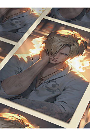 Sanji - One Piece - Anime & Manga Posterleri, Özel Tasarım Kağıt Poster