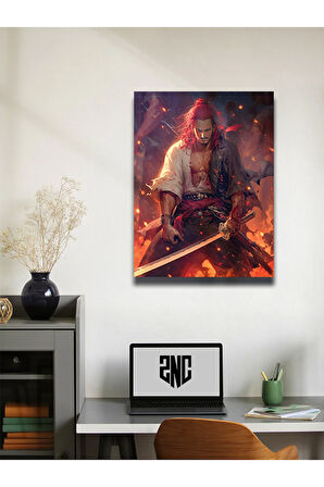 Shanks - One Piece - Anime & Manga Posterleri, Özel Tasarım Kağıt Poster, Duvar Sanatı