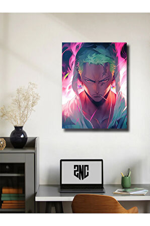 Zoro - One Piece - Anime Posterleri, Özel Tasarım Kağıt Poster, Duvar Sanatı