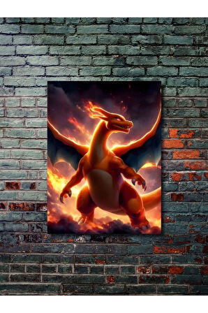 Charizard - Pokemon - Anime & Manga Posterleri, Özel Tasarım Kağıt Poster