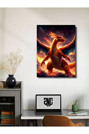 Charizard - Pokemon - Anime & Manga Posterleri, Özel Tasarım Kağıt Poster